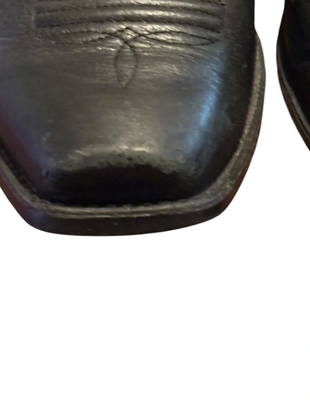 Ariat Booker Ultra Leather Western Chelsea Boots Square Toe Black -Men’s 10 D - Picture 9 of 15